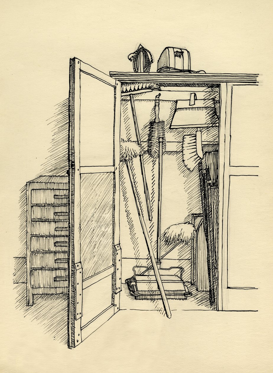 Armário de vassouras, c1951. de Shirley Markham