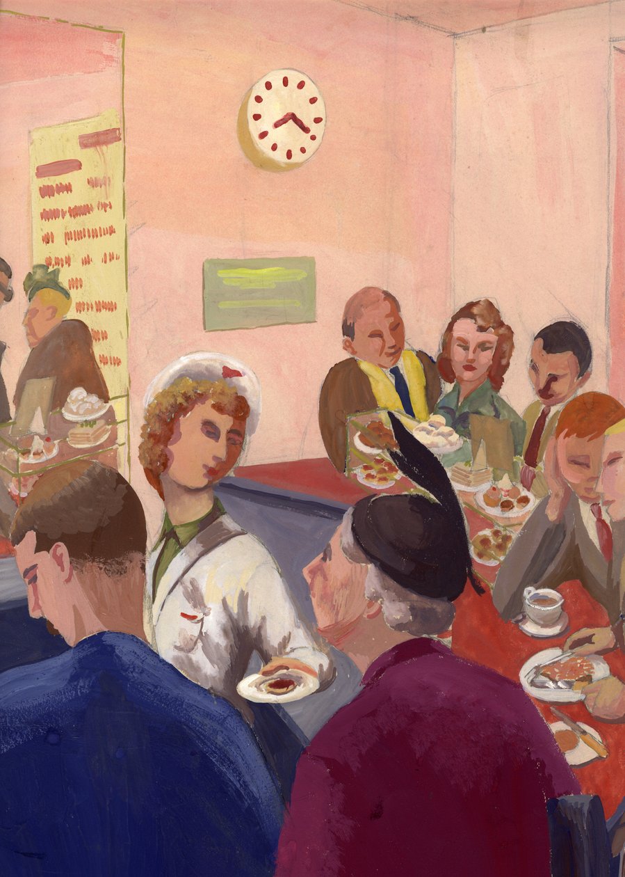 Café interior, Londres, c1950. de Shirley Markham