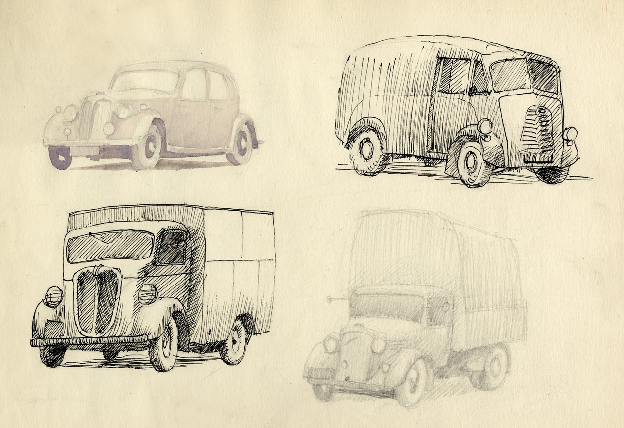 Automóveis e camiões, 1951. de Shirley Markham