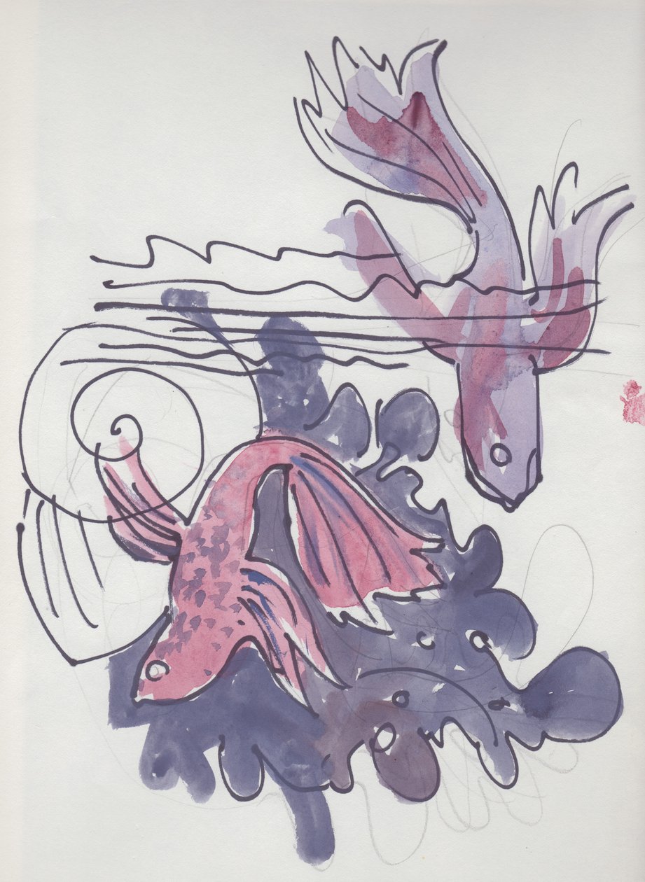Estudo de peixes, c1970. de Shirley Markham