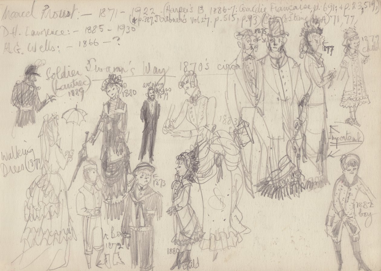 Traje histórico, c1950. de Shirley Markham