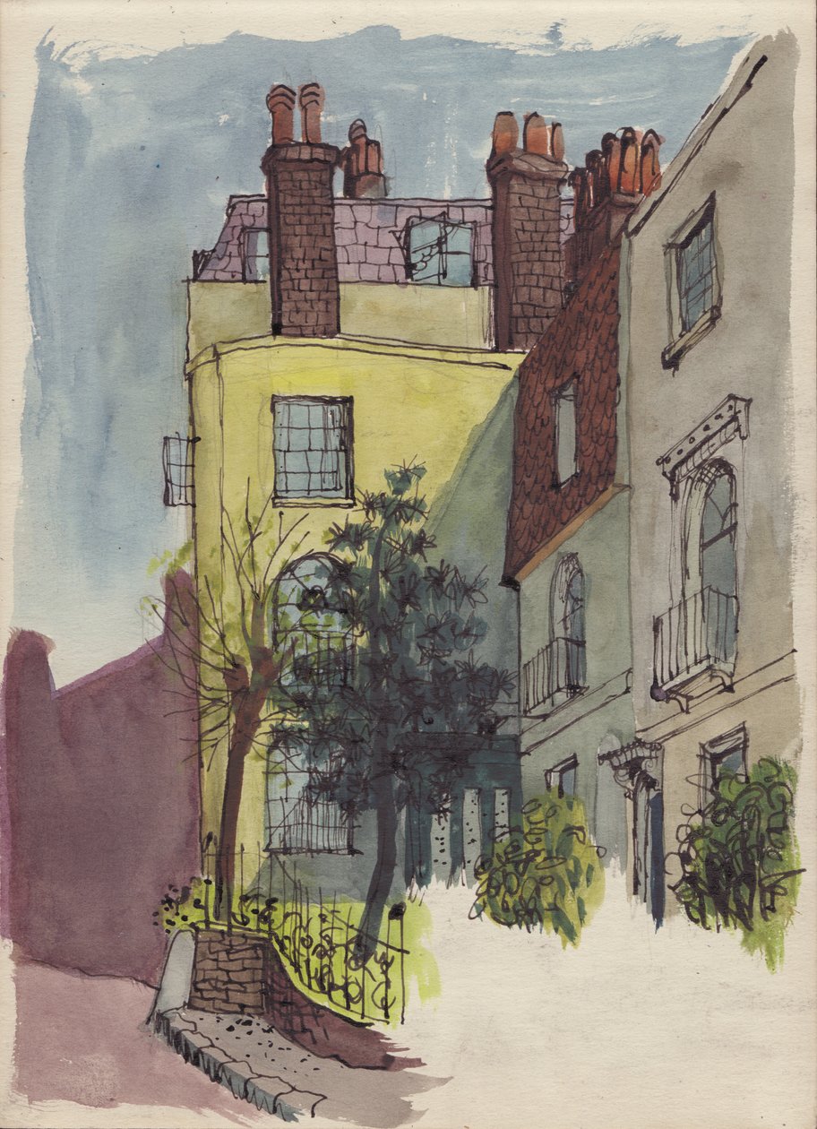 Casas em Hampstead, c1950. de Shirley Markham