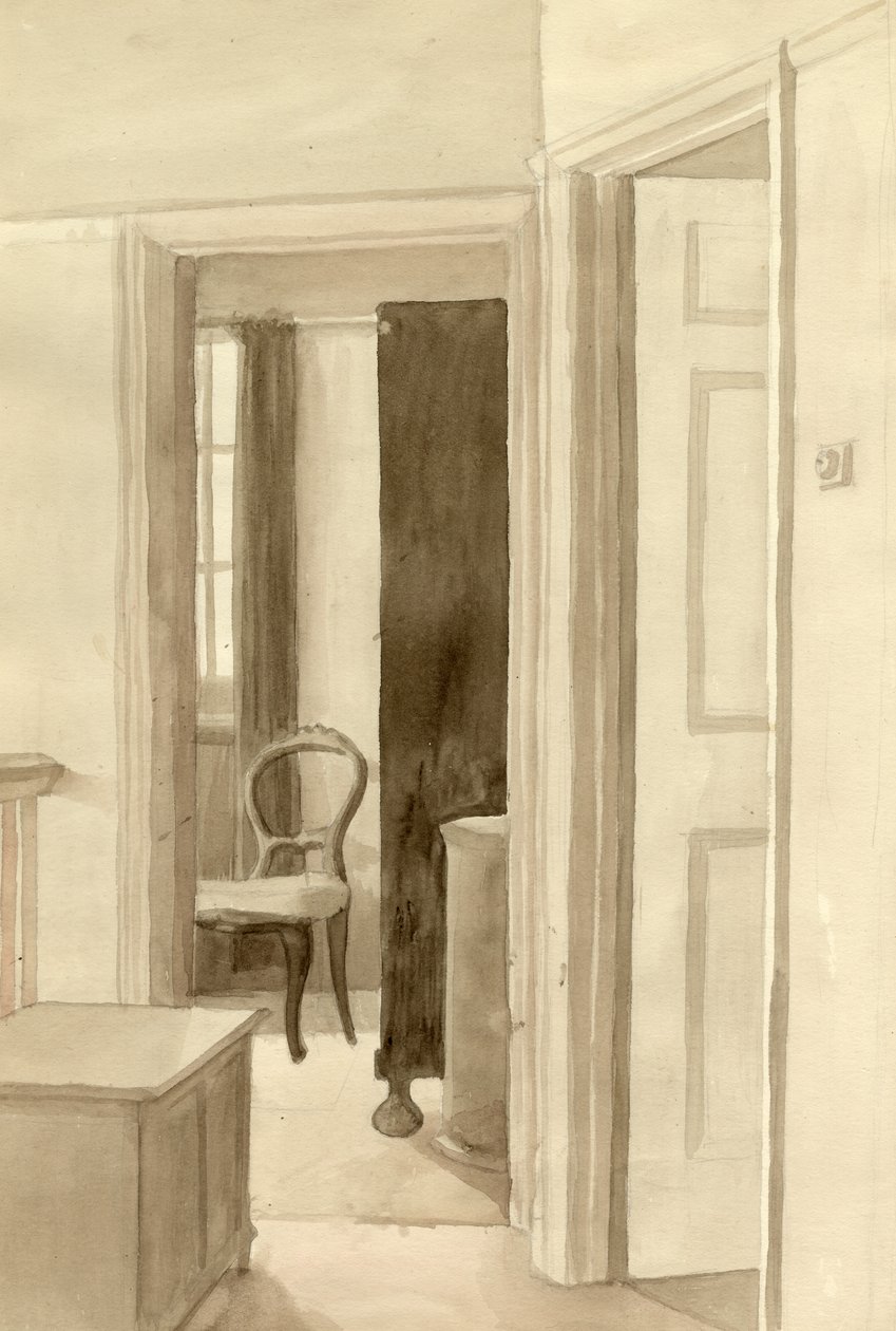 Interior com cadeira, c1950. de Shirley Markham