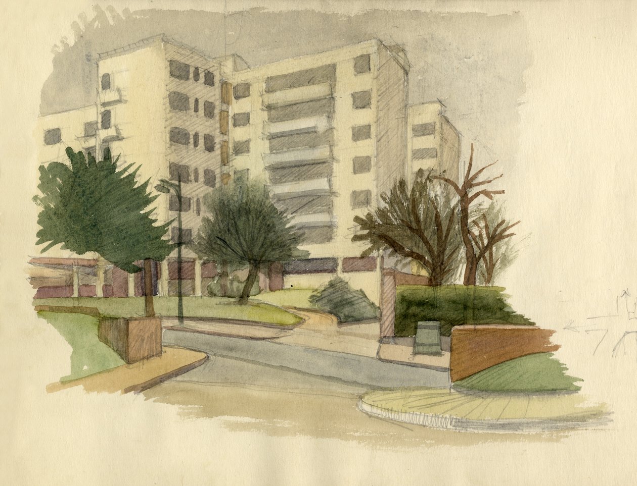 Edifícios modernos, Londres, c1950. de Shirley Markham