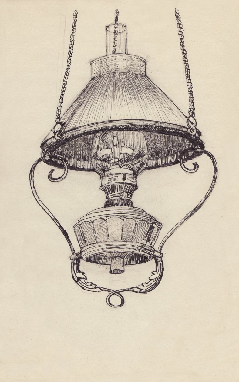 Lâmpada de parafina, c1950. de Shirley Markham