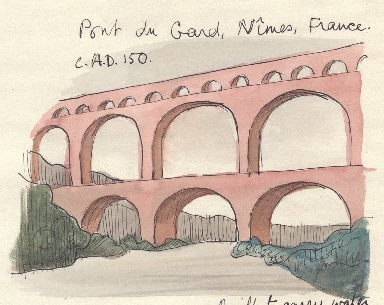 Ponte do Gard, 1951. de Shirley Markham