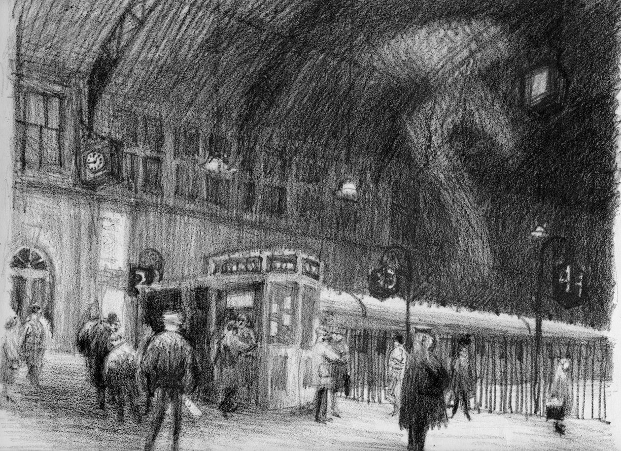 Estação Ferroviária, 1951. de Shirley Markham
