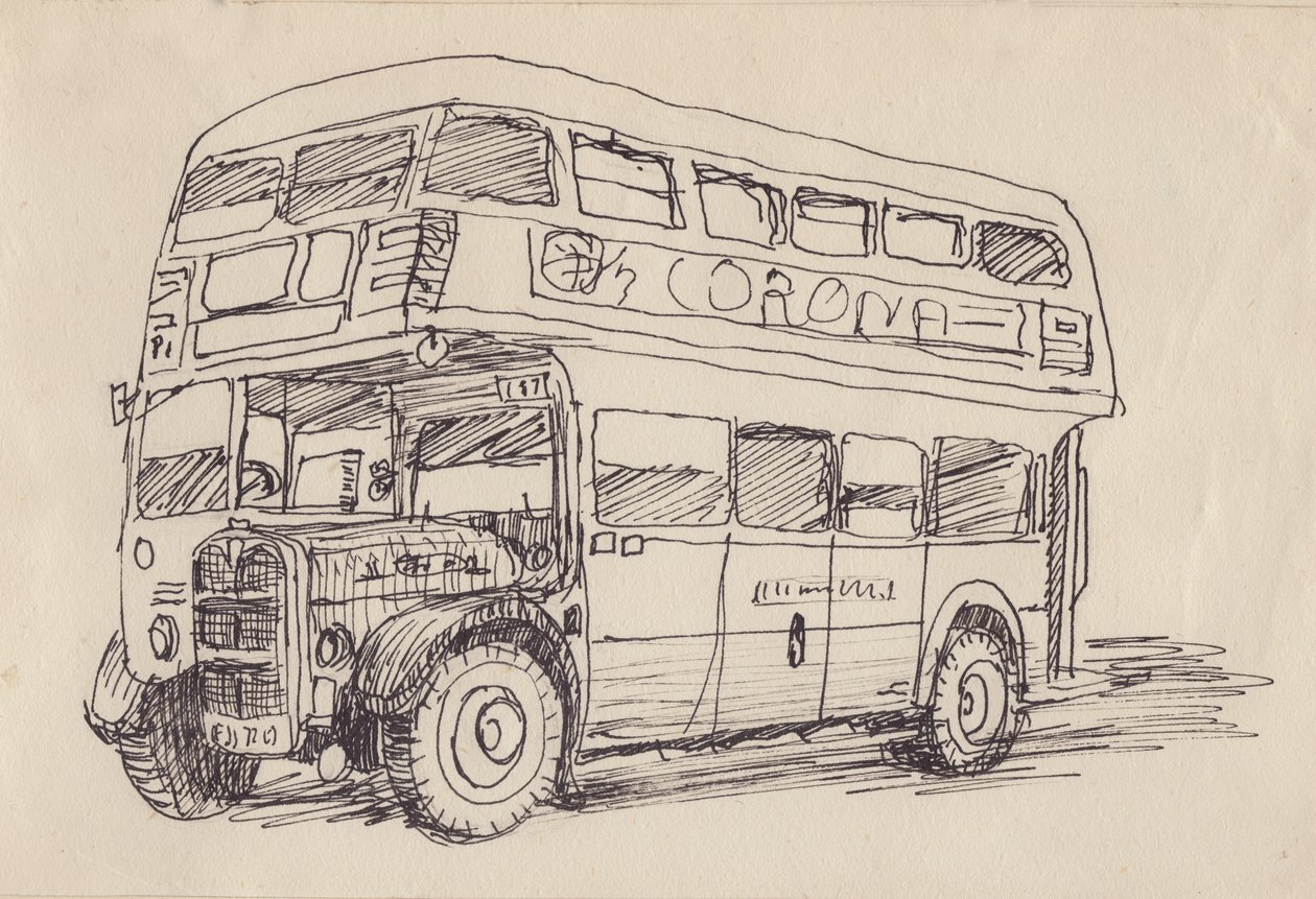 Ônibus Routemaster, 1951. de Shirley Markham