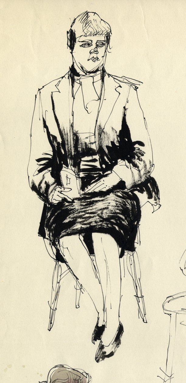 Mulher sentada, 1953. de Shirley Markham