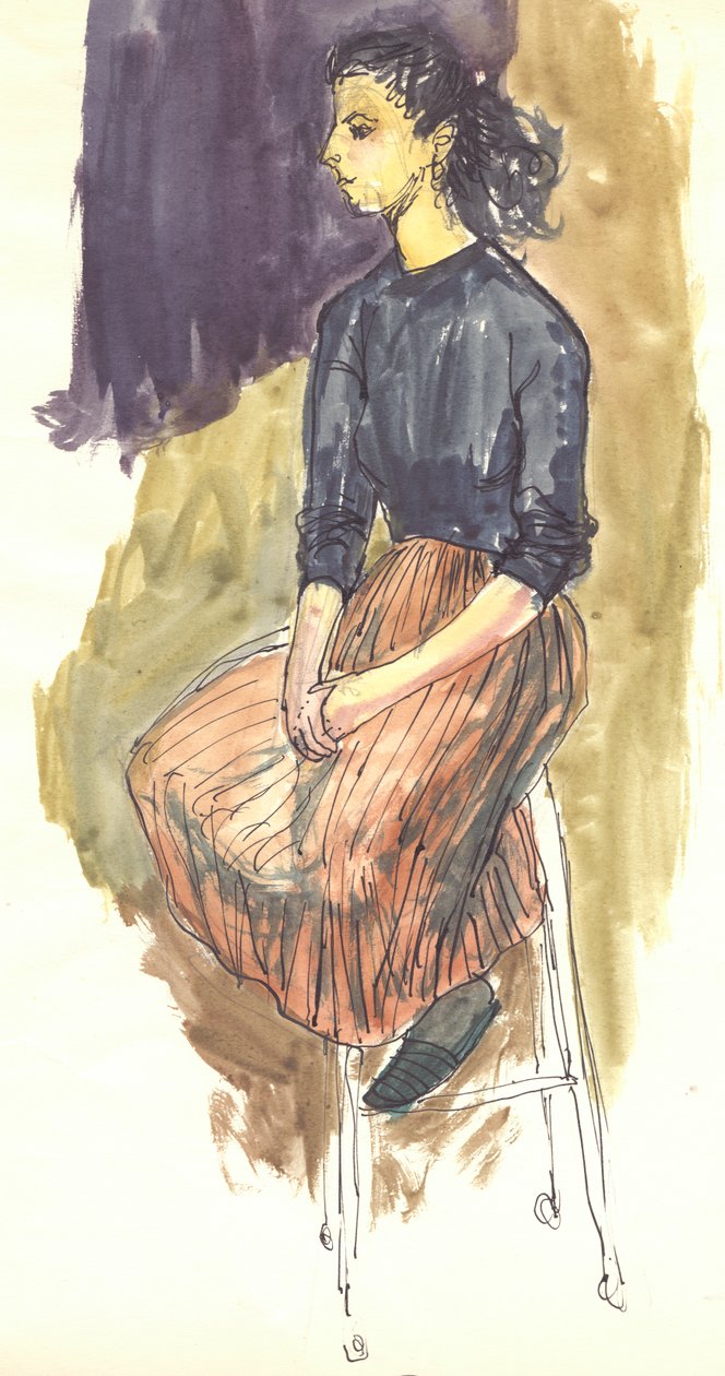 Mulher sentada, c1950. de Shirley Markham