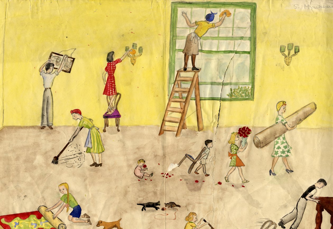 Limpeza de primavera, 1944. de Shirley Markham