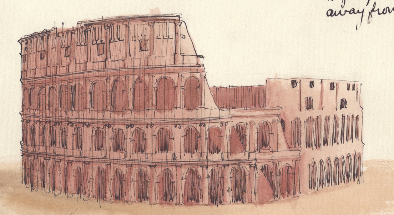 O Coliseu, Roma, Itália, 1951. de Shirley Markham