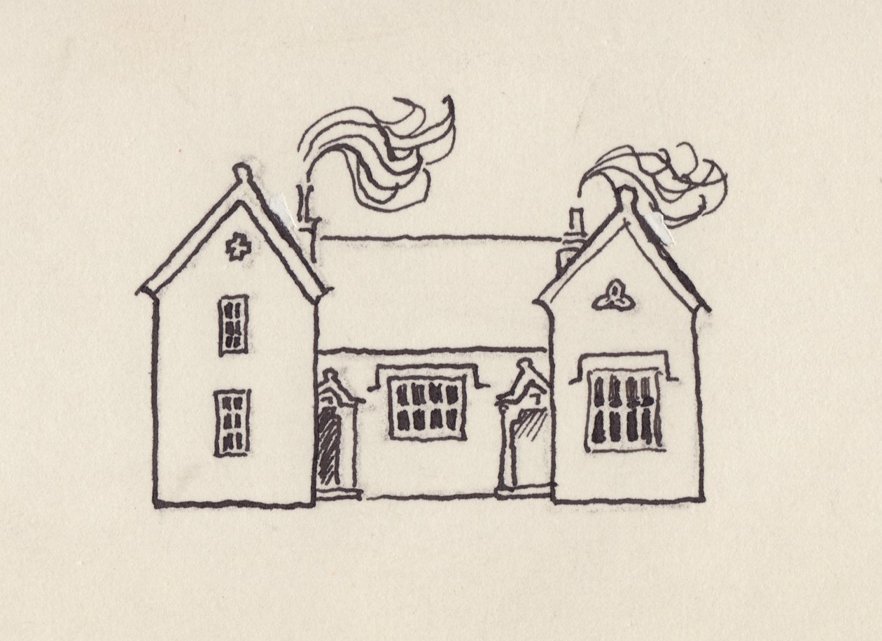 A Casa da Escola, Little Bedwyn, década de 1980. de Shirley Markham