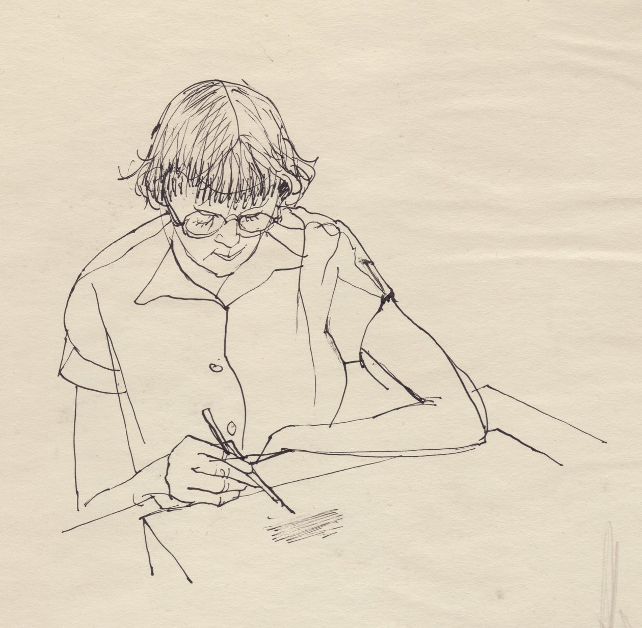 Desenho de mulher, c1950. de Shirley Markham