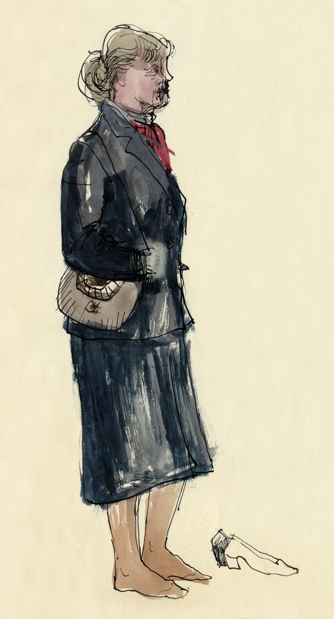 Mulher de pés com meias, 1953. de Shirley Markham