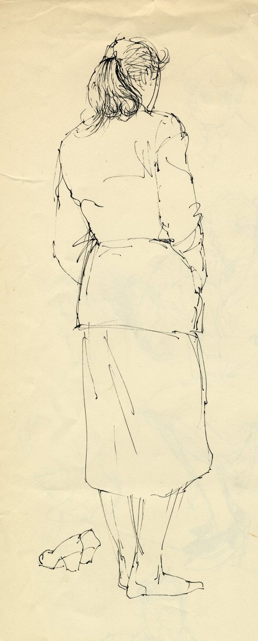 Mulher de pés de meia por trás, 1953. de Shirley Markham