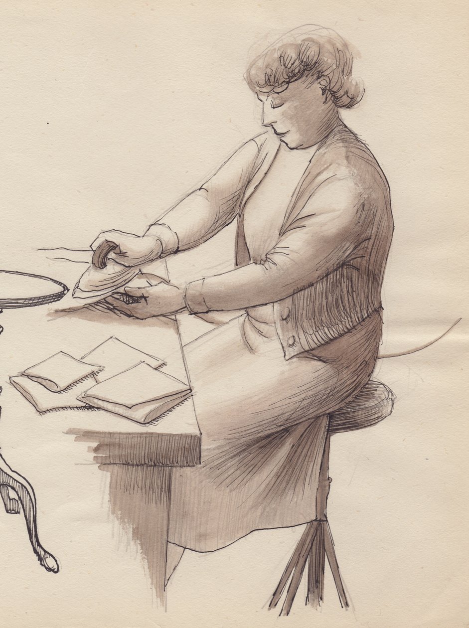 Mulher passando roupa, 1951. de Shirley Markham