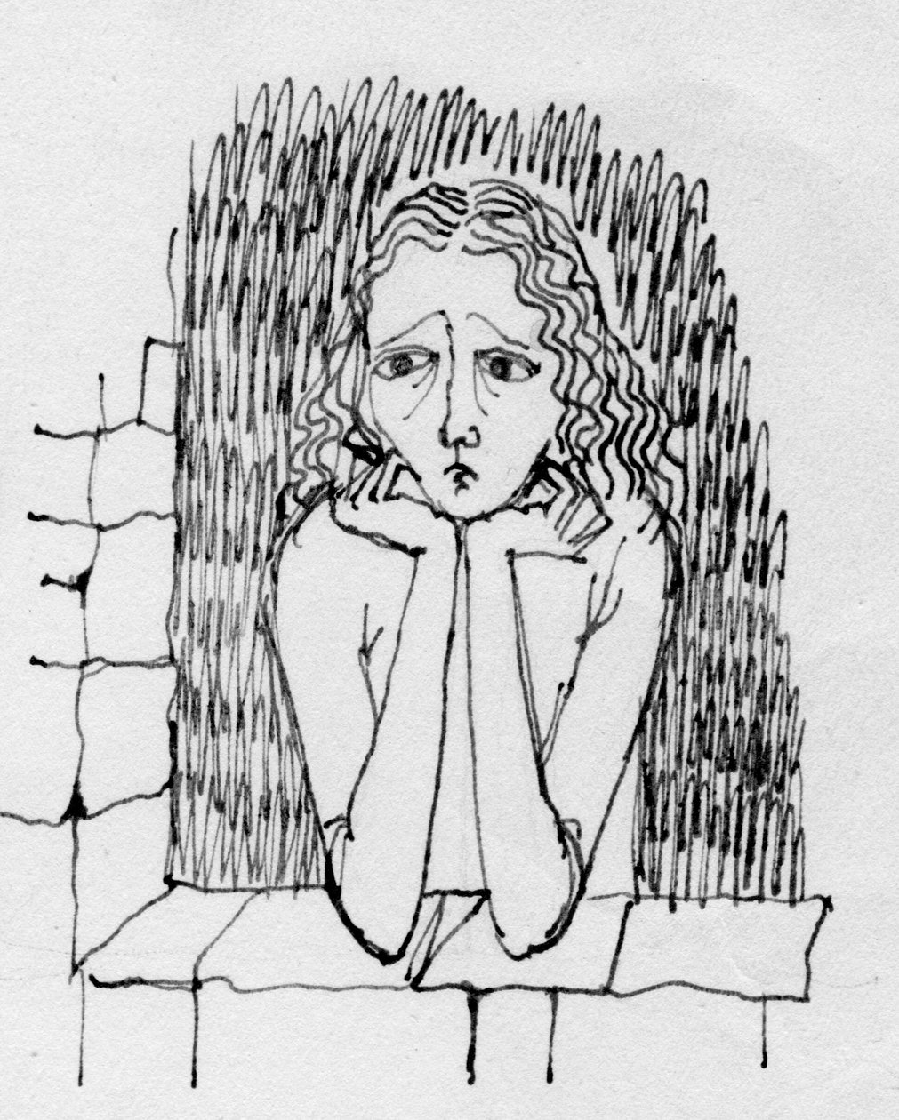 Mulher preocupada, c1950. de Shirley Markham