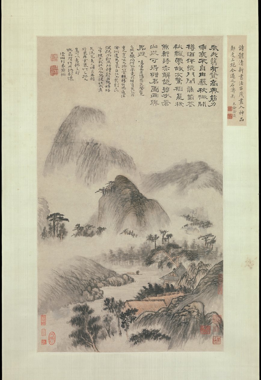 Paisagem Pintada no Duplo Nono Festival, de 1705. de Shitao