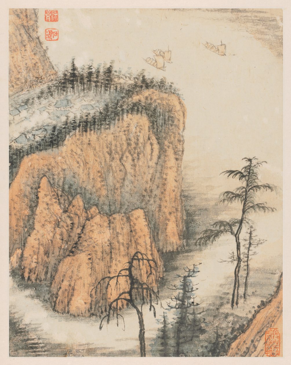 Reminiscências do rio Qinhuai, 1642-1707. de Shitao