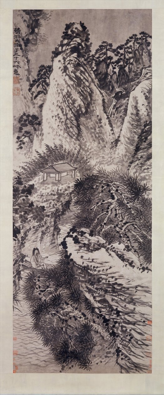 Trinta e seis picos do Monte Huang Recolhidos, ca. 1705. de Shitao