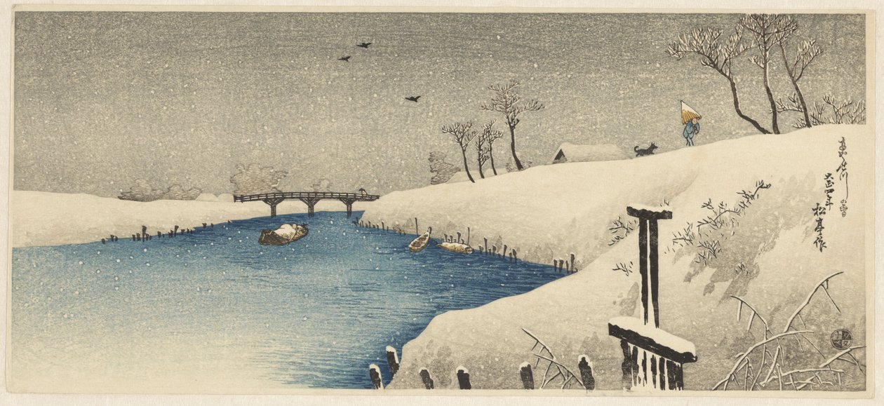 Neve no rio Ayase de Shōtei Takahashi