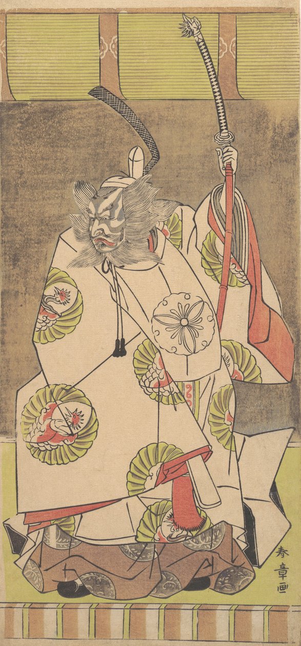 Kabuki Ator Ichikawa Danjuro IV, 12º mês, 1771. de Shunsho