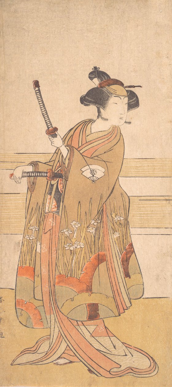 Onoe Outro groove Como um samurai, não é? 1775 ou 1776. de Shunsho