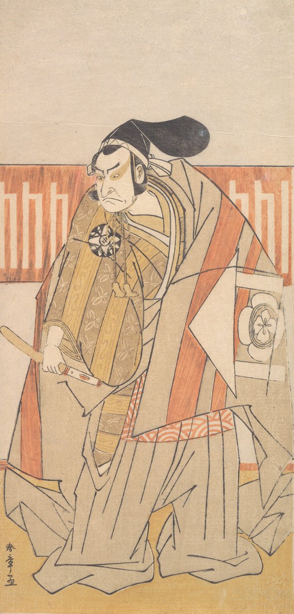 O Primeiro Nakamura Nakazo no papel de Kudo Suketsune, provavelmente 1775. de Shunsho