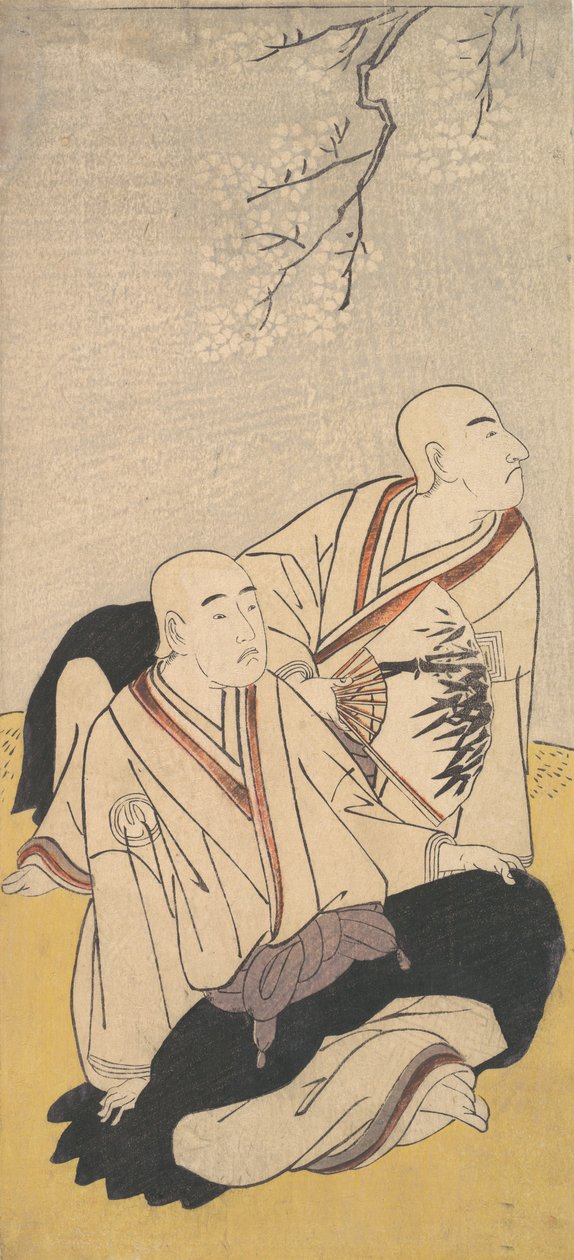 O Terceiro Sawamura Sojuro e o Segundo Ichikawa Monnosuke como monges budistas, 1791. de Shunsho