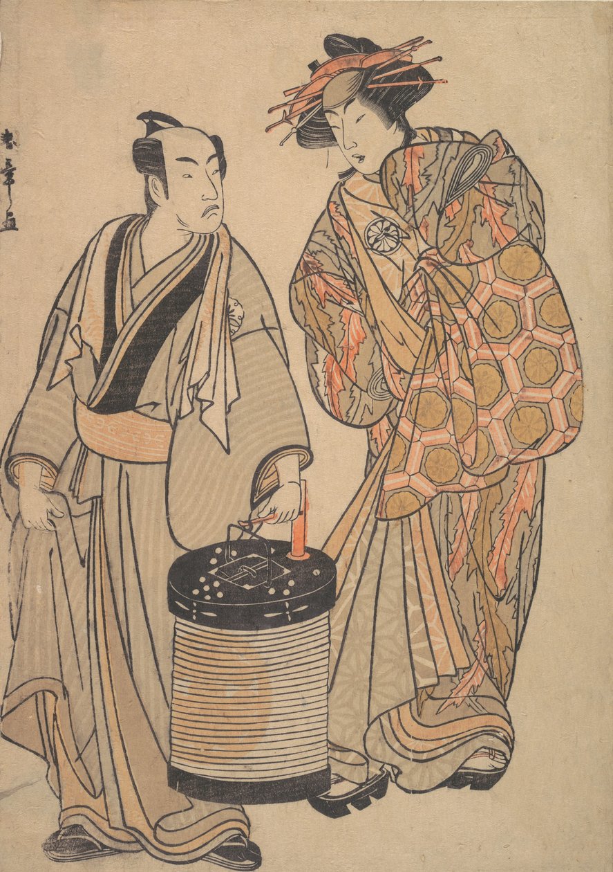 Tet rd Segawa Kiku no Onna Asu Oiran, não é? 1776. de Shunsho