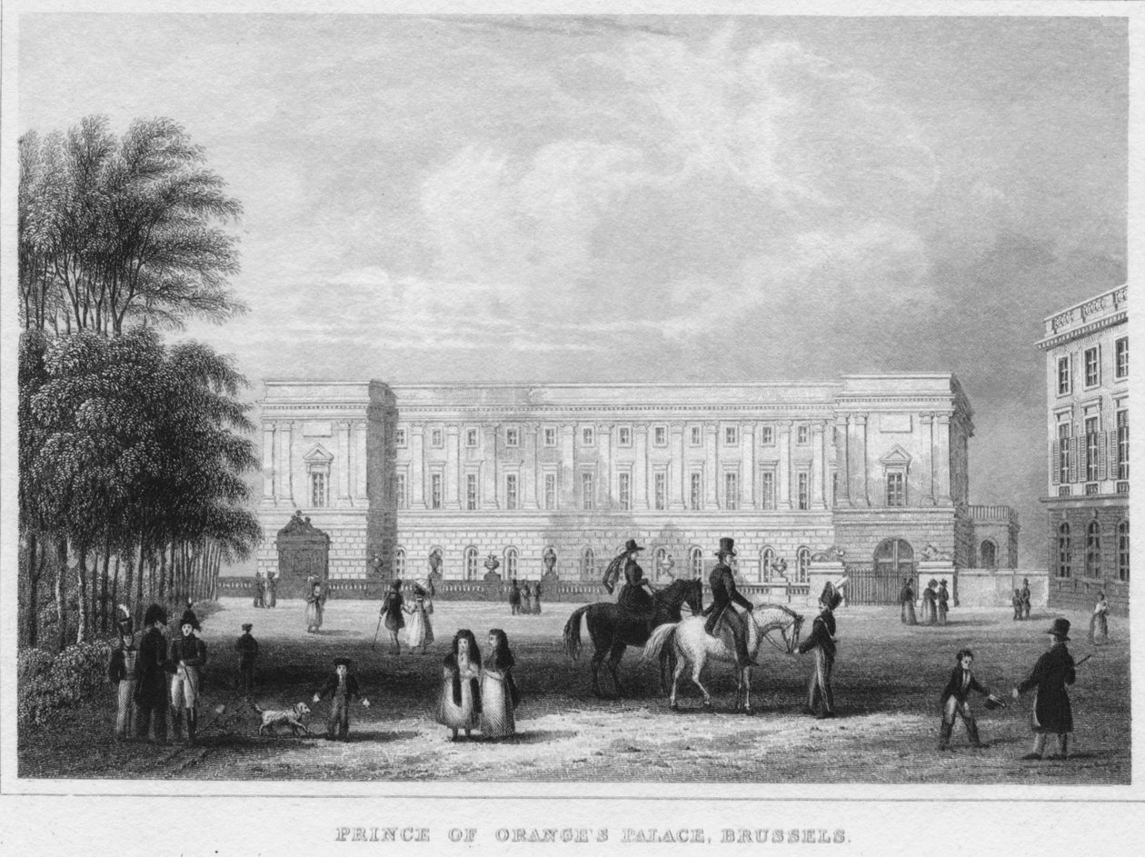 Palácio do Príncipe de Laranjas, Bruxelas, 1850 de Shury and Son