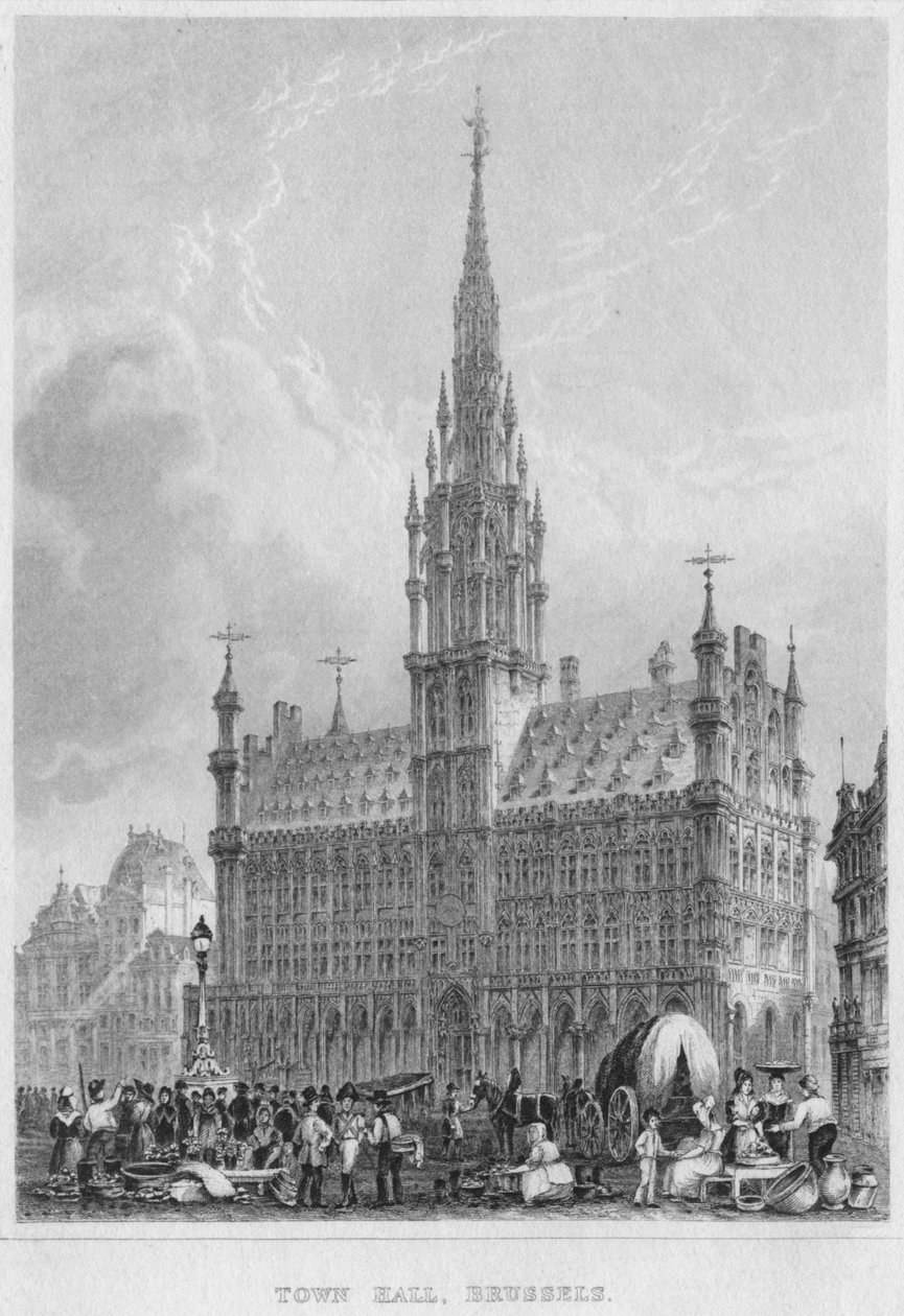 Câmara Municipal, Bruxelas, 1850 de Shury and Son