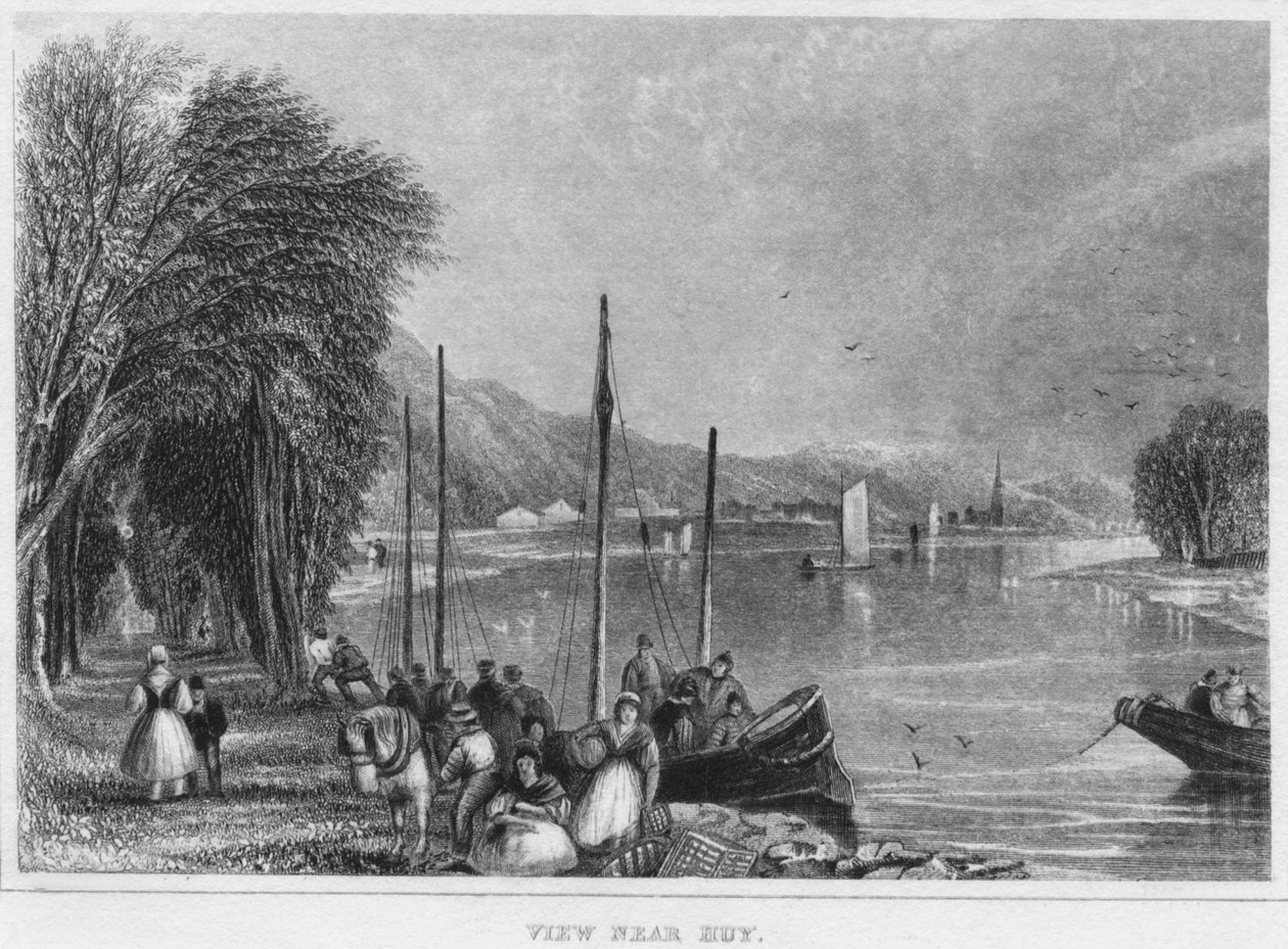 Vista perto de Huy, 1850 de Shury and Son