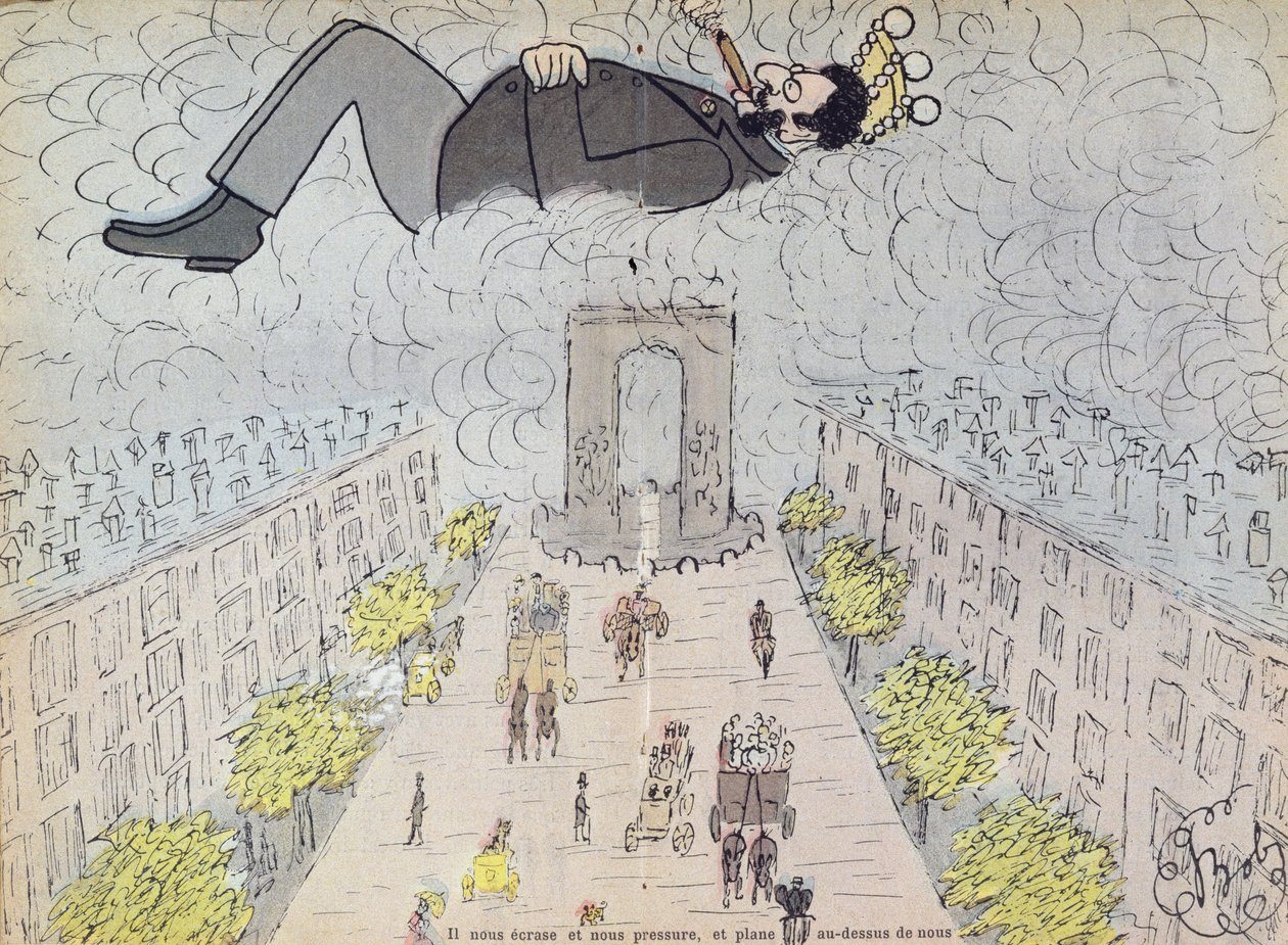 Caricatura anti-semita de &39;Ohe, os governantes&39; do artista, 1896 de Sibylle Gabrielle de Riquetti de Mirabeau