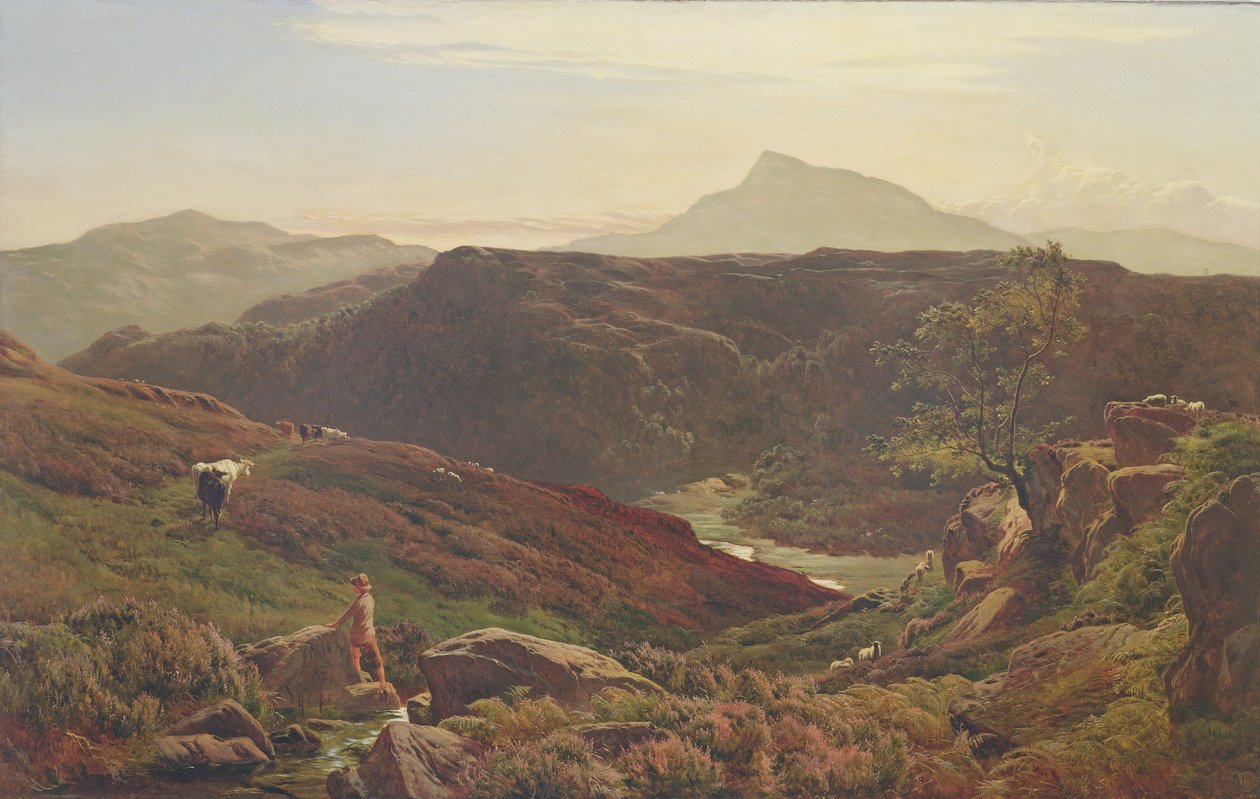 Moel Siabod de Capel Curmon, 1867 de Sidney Richard Percy