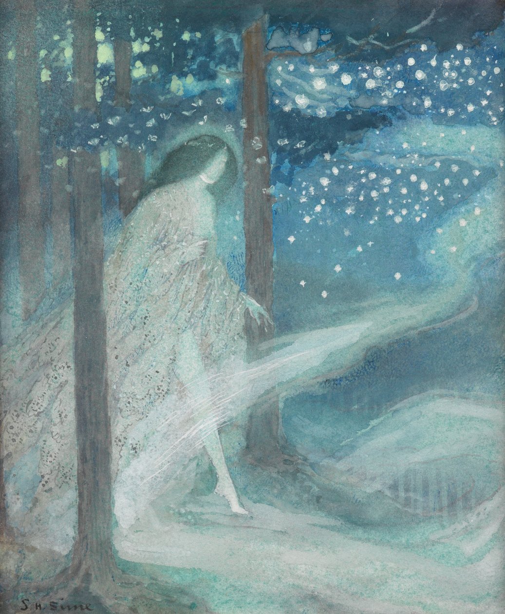 Tempo da traça (aquarela) de Sidney Herbert Sime