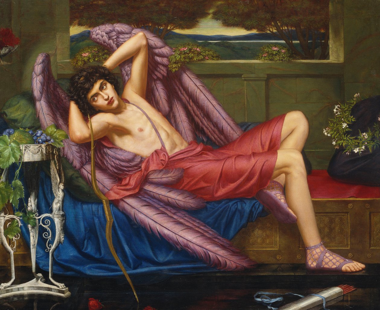 Amor na indolência (óleo sobre tela) de Sidney Meteyard