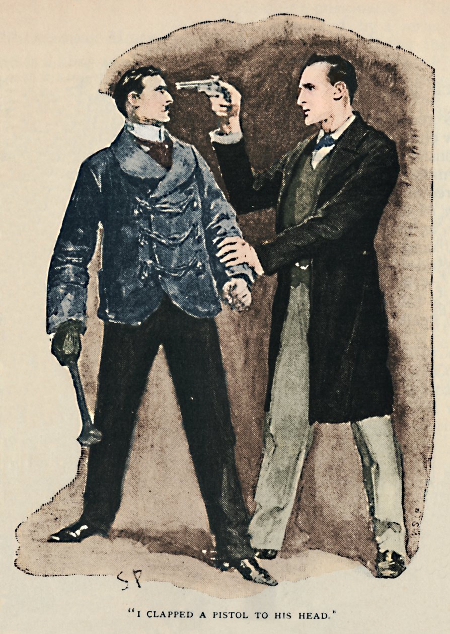 Bati uma pistola na cabeça dele, 1892 de Sidney Paget