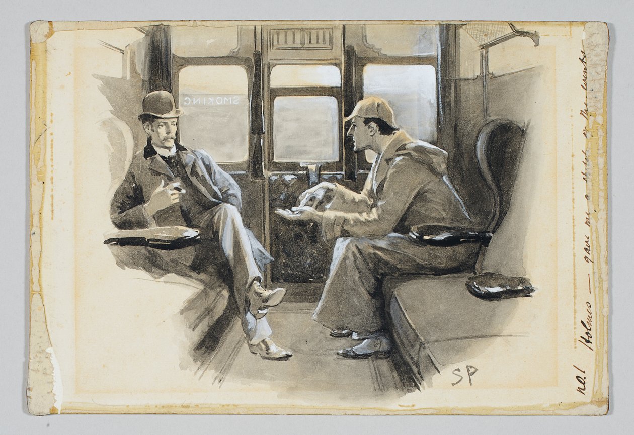 Ilustração para a história de Arthur Conan Doyle "s Sherlock Holmes" A aventura de Silver Blaze ", 1892 de Sidney Paget
