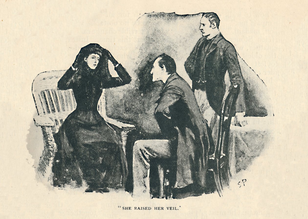 Ela levantou o véu, 1892 de Sidney Paget