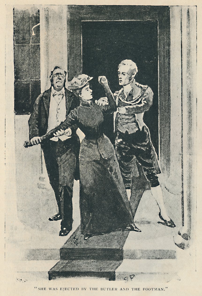 Ela foi expulsa pelo mordomo e pelo lacaio, 1892 de Sidney Paget