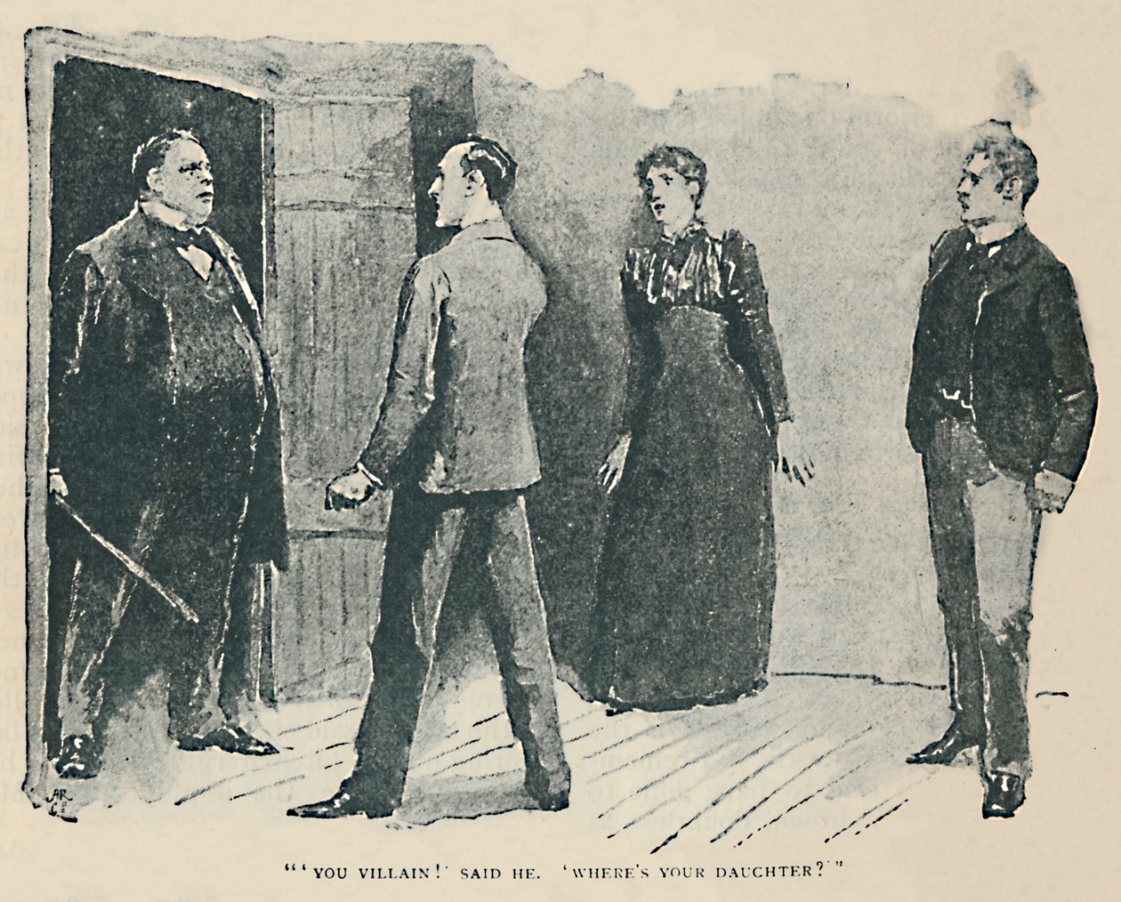 Seu Vilão! Disse ele. Wheres minha filha, 1892 de Sidney Paget