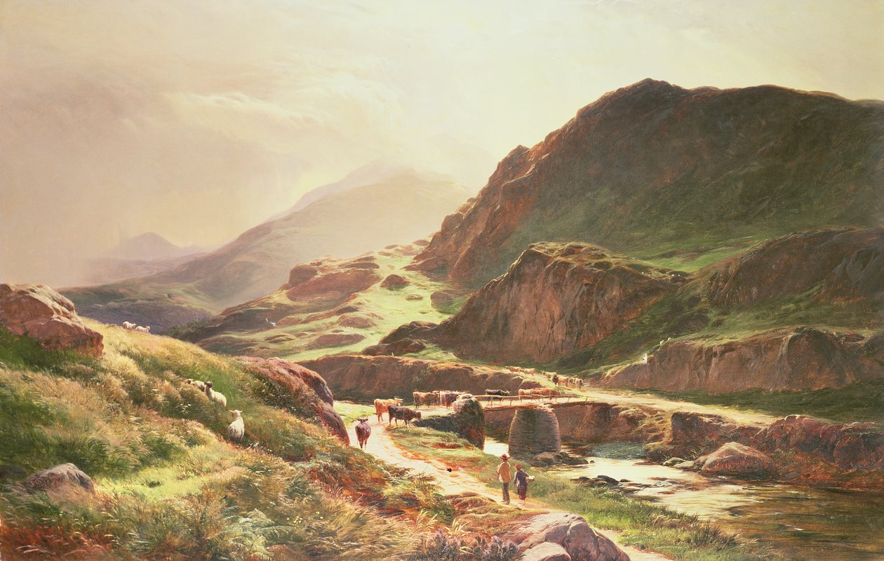 Cena das montanhas de Sidney Richard Percy