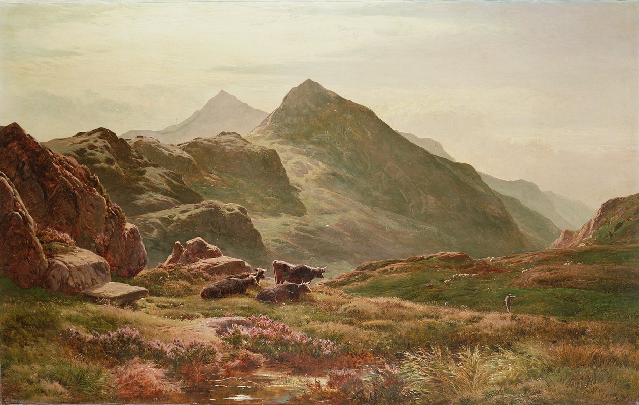 Cena das montanhas de Sidney Richard Percy