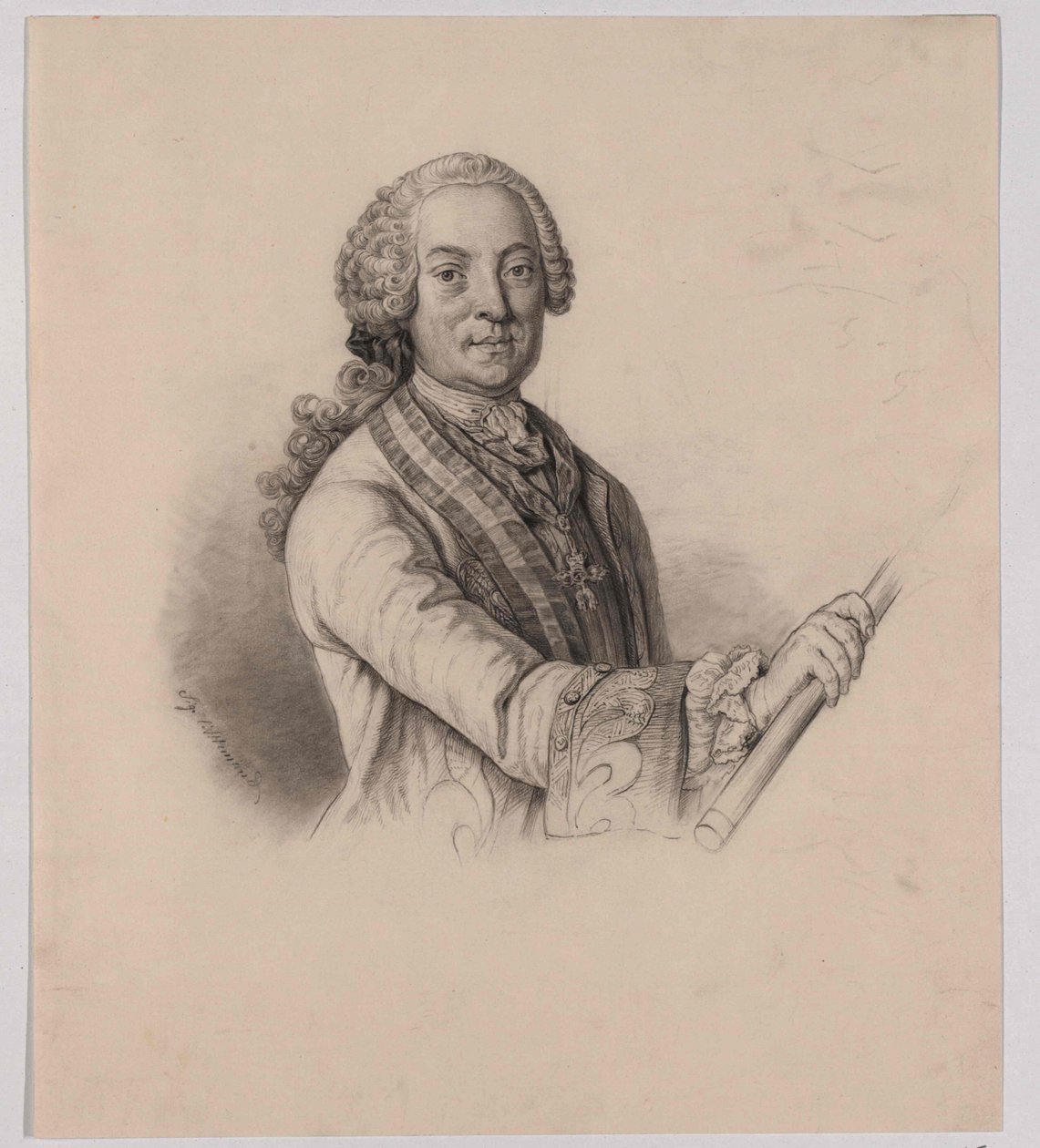 Desenho a lápis de Siegmund L