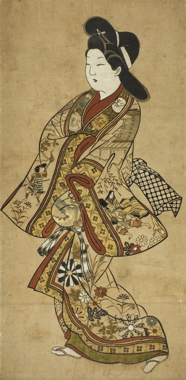 Uma caminhada pela beleza, século XVII de Sigimura Jihei