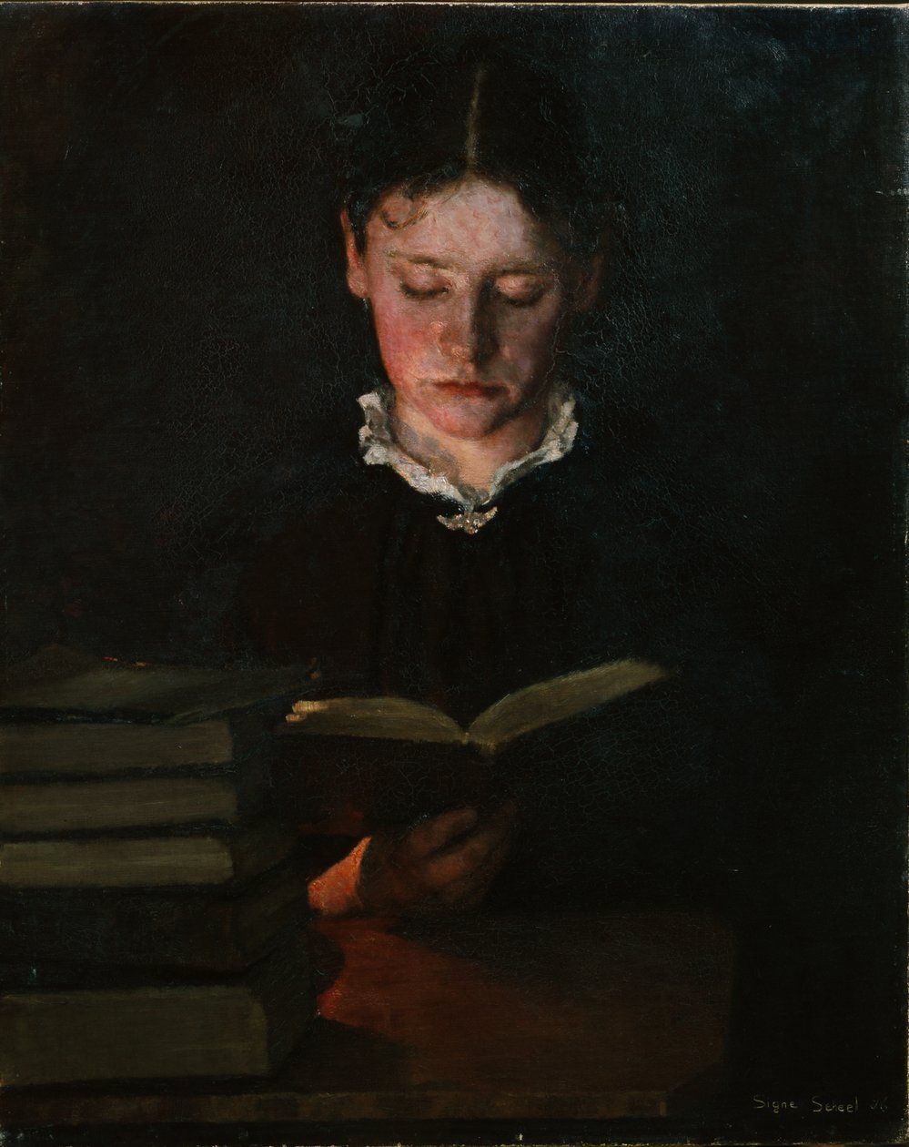Mulher leitora de Signe Scheel