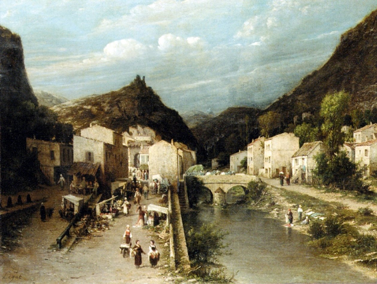 Uma aldeia de montanha, Itália de Silvestro Lega