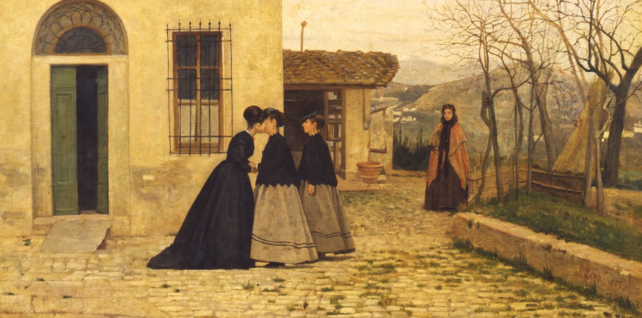 A visita, 1868 de Silvestro Lega